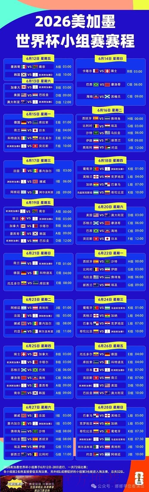 全面解析世界杯赛程中心